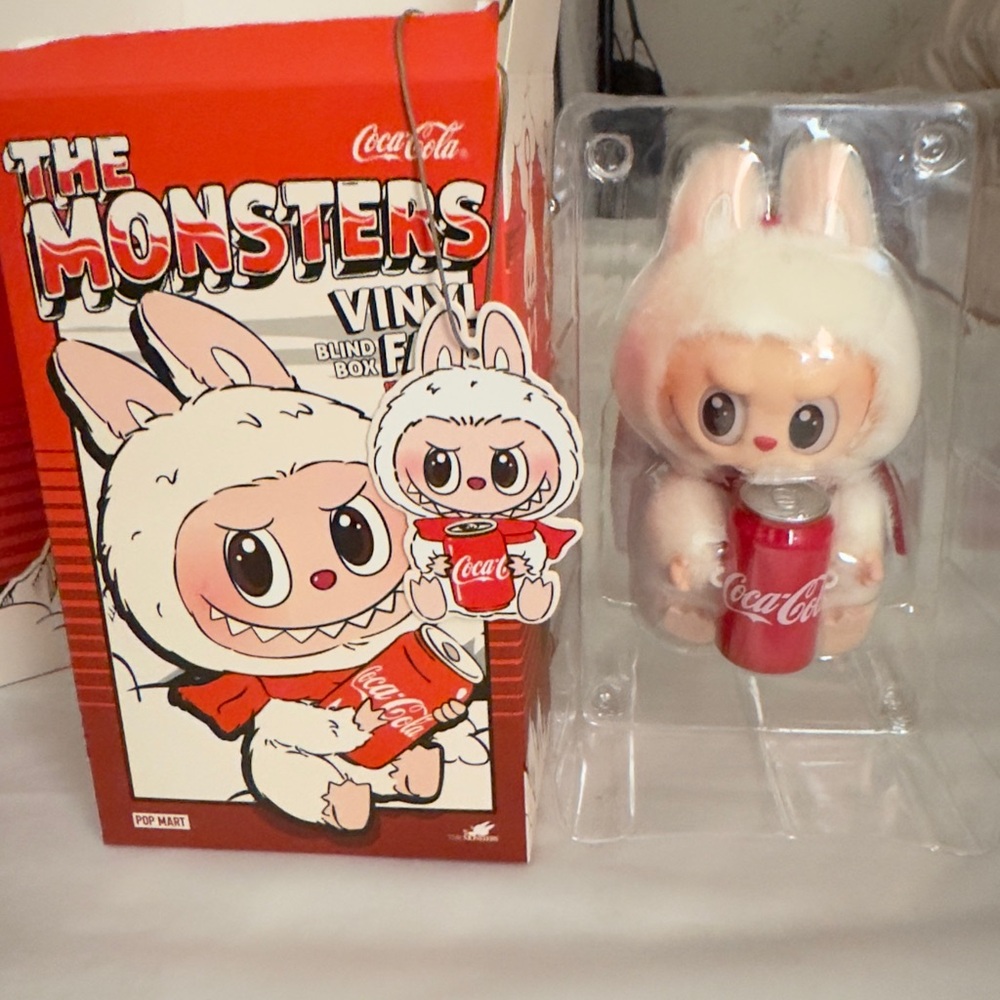 Coca-Cola The Monsters Bunny Figure with Red Can